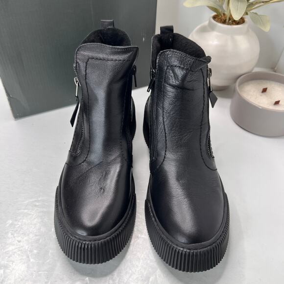 Spring Step Kelko Leather Ankle Boots Black 20378-2315 Women 10.5/EU 42 - Picture 5 of 10